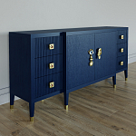 Большой Комод-буфет Elsa Dreams Blue с ящиками варинант исполнения - 3 | Loft Concept в Волгограде