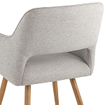 Стул в рогожке серого цвета NEASAN STOOL варинант исполнения - 6 | Loft Concept в Волгограде