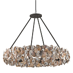 Люстра круглая с абажуром из устричных раковин Sea Ravens варинант исполнения - 2 | Loft Concept в Волгограде