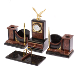 Настольный письменный набор из лемезита и змеевика с декором в виде Орла в подарочной упаковке Successful Leader варинант исполнения - 2 | Loft Concept в Волгограде