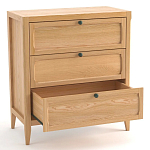 Комод с 3-мя ящиками светлый дуб Silva Oak Chest of Drawers варинант исполнения - 4 | Loft Concept в Волгограде