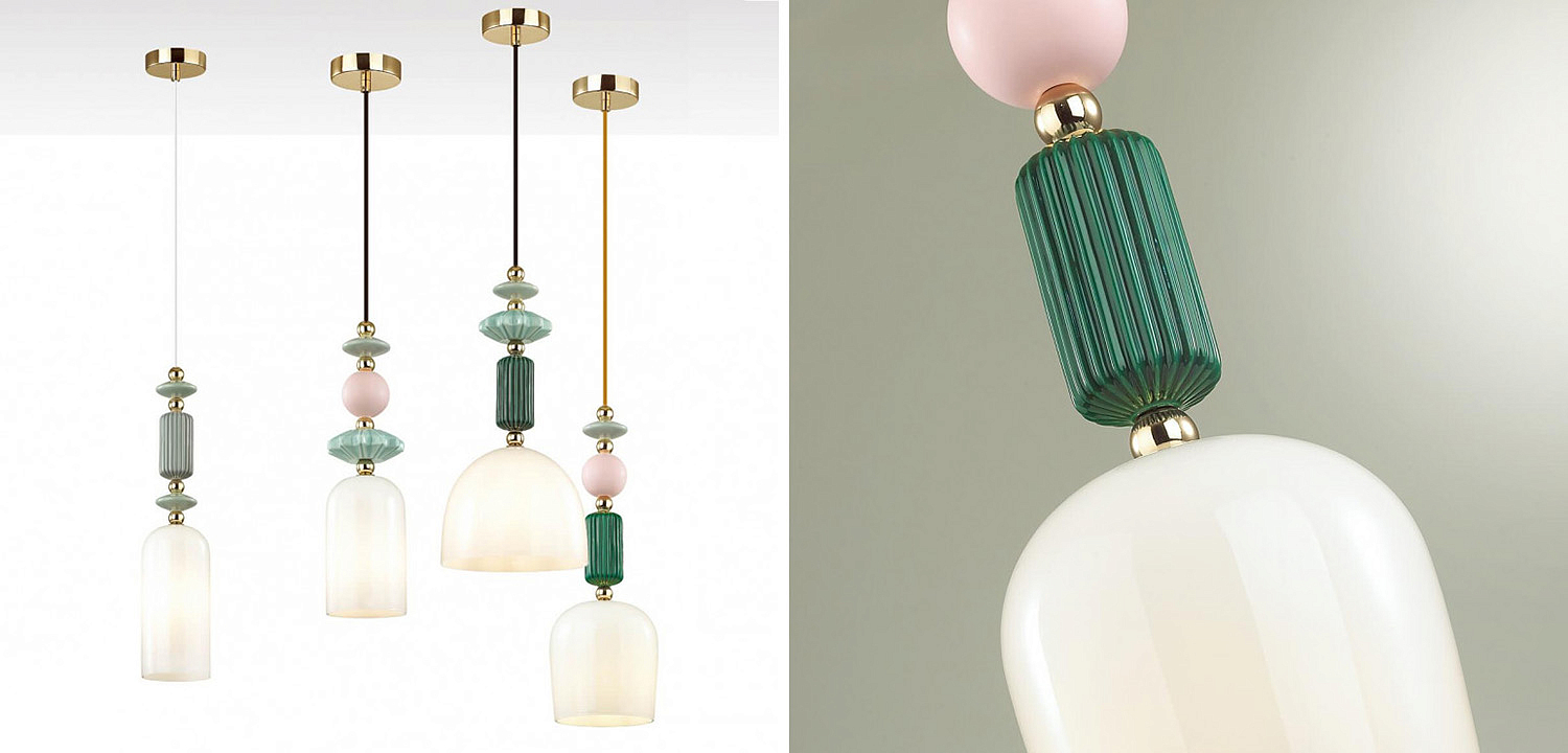 Подвесной светильник Iris hanging lamp candy green Подвесной светильник Iris hanging lamp candy green - Loft-Concept в Волгограде