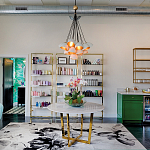 Люстра с 15-ю белыми  плафонами с золотой внутренней поверхностью Hinkley варинант исполнения - 4 | Loft Concept в Волгограде