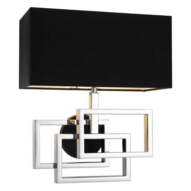 Бра Wall Lamp Windolf Nickel Никель Черный Бра Wall Lamp Windolf Nickel Никель Черный в Волгограде | Loft Concept