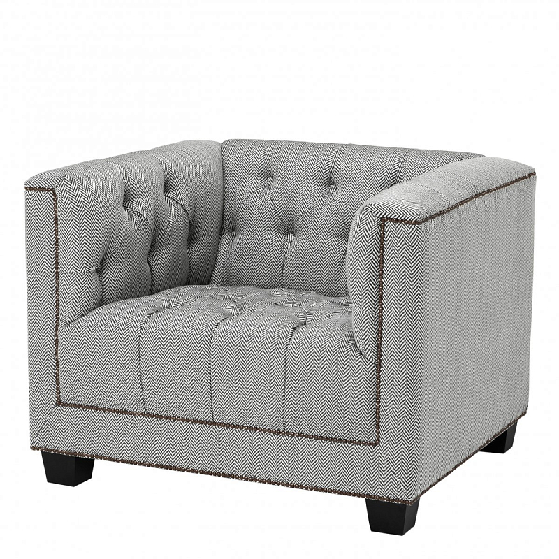 Кресло Eichholtz Chair Paolo Grey Серый Черный Кресло Eichholtz Chair Paolo Grey Серый Черный в Волгограде | Loft Concept