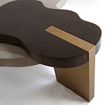 Кофейный стол со столешницей волнистой формы Gale Curved Coffee Table варинант исполнения - 2 | Loft Concept в Волгограде