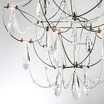 Люстра с каркасом из тонких металлических нитей и хрустальными подвесками Crystal Metal Threads Chandelier 40 варинант исполнения - 4 | Loft Concept в Волгограде
