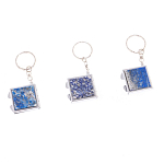 Зеркало брелок складное двухстороннее из натурального камня Лазурит Stone Mirrors варинант исполнения - 8 | Loft Concept в Волгограде