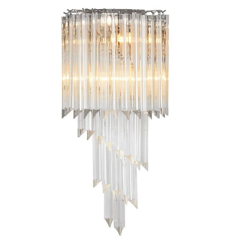 Бра Eichholtz Wall Lamp Marino Никель Прозрачное Стекло Бра Eichholtz Wall Lamp Marino Никель Прозрачное Стекло в Волгограде | Loft Concept