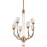 Люстра с декором в виде кристаллов из хрусталя Kenneth Crystal Stone Chandelier 8 варинант исполнения - 1 | Loft Concept в Волгограде