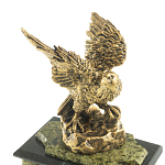 Часы настольные из натурального камня с декором в виде орла Eagle Stone Clock варинант исполнения - 9 | Loft Concept в Волгограде