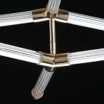 Люстра с геометрической конструкцией из вытянутых цилиндрических плафонов Hex Scaffold  варинант исполнения - 9 | Loft Concept в Волгограде