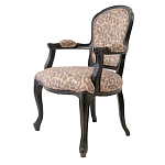 Полукресло с мягкой обивкой из льна на 4-х ножках из массива березы Gladys Armchair варинант исполнения - 3 | Loft Concept в Волгограде