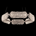 Люстра кольцевая с текстурным природным рисунком IceFlame варинант исполнения - 7 | Loft Concept в Волгограде