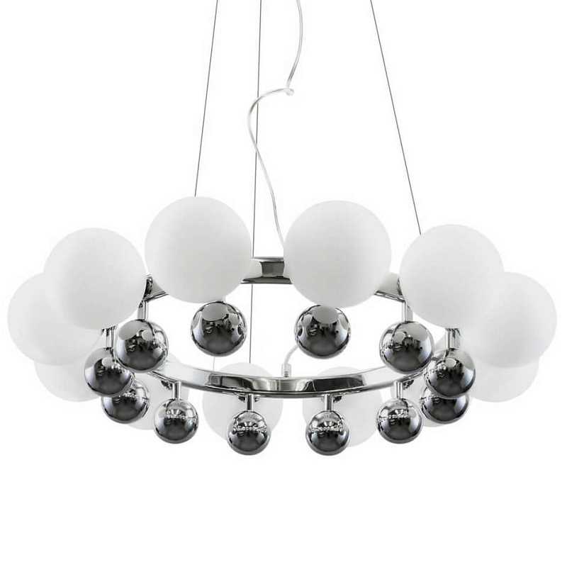 Люстра Pearl Bracelet Chandelier Белый Хром Люстра Pearl Bracelet Chandelier Белый Хром в Волгограде | Loft Concept