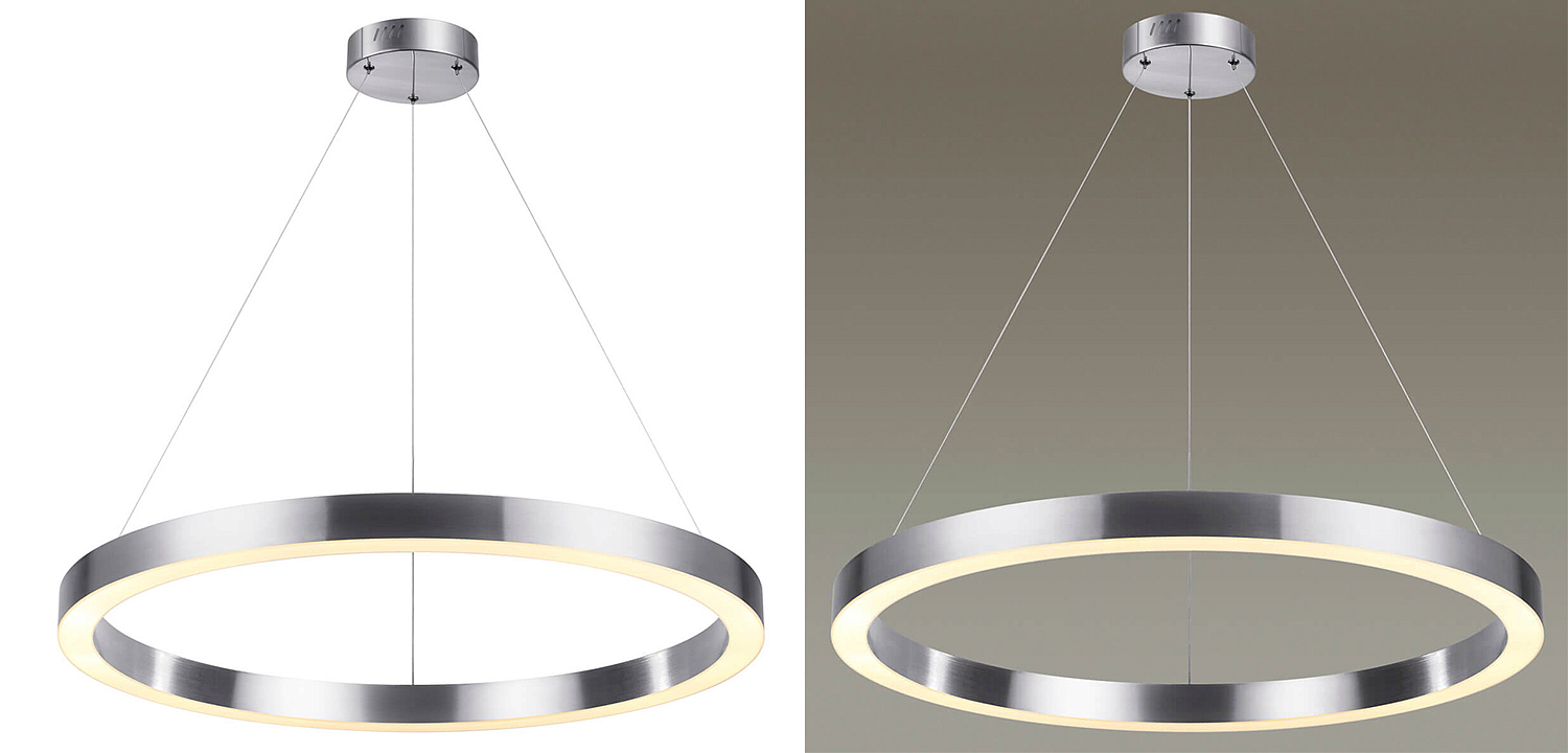 Подвесной светильник Nickel Ribbon Ring 80 Подвесной светильник Nickel Ribbon Ring 80 - Loft-Concept в Волгограде