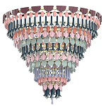 Люстра круглая с декором из разноцветных элементов в виде листьев Changing Seasons варинант исполнения - 2 | Loft Concept в Волгограде