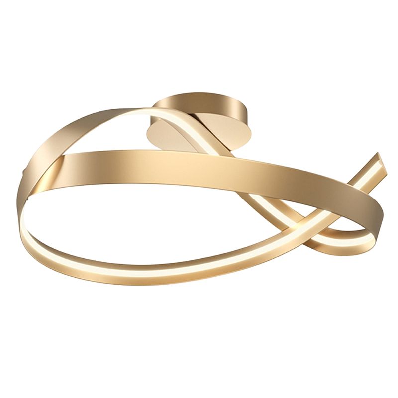 Потолочный светильник Plons 3000К 34Вт Латунь Белый в Волгограде | Loft Concept 