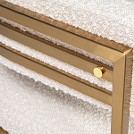 Стул букле бежевый с каркасом цвета матовое золото Tactility варинант исполнения - 3 | Loft Concept в Волгограде