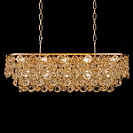 Люстра овальная каскадная с подвесками в форме колец Galaxy of Light варинант исполнения - 2 | Loft Concept в Волгограде