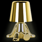 Настольная лампа фигурная золотого цвета с гладким абажуром Высота 17 см Sophia варинант исполнения - 1 | Loft Concept в Волгограде