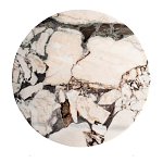 Столик журнальный с круглой мраморной столешницей Unique Stone Design варинант исполнения - 2 | Loft Concept в Волгограде