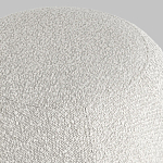 Пуф в ткани букле молочного цвета Pikelet варинант исполнения - 5 | Loft Concept в Волгограде