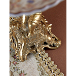 Чаша с цветочным орнаментом на ножке в виде бронзового ангела Eden Garden варинант исполнения - 10 | Loft Concept в Волгограде