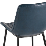 Стул с обивкой из экокожи темно-синего цвета RHOMBUSES UPHOLSTERY варинант исполнения - 7 | Loft Concept в Волгограде