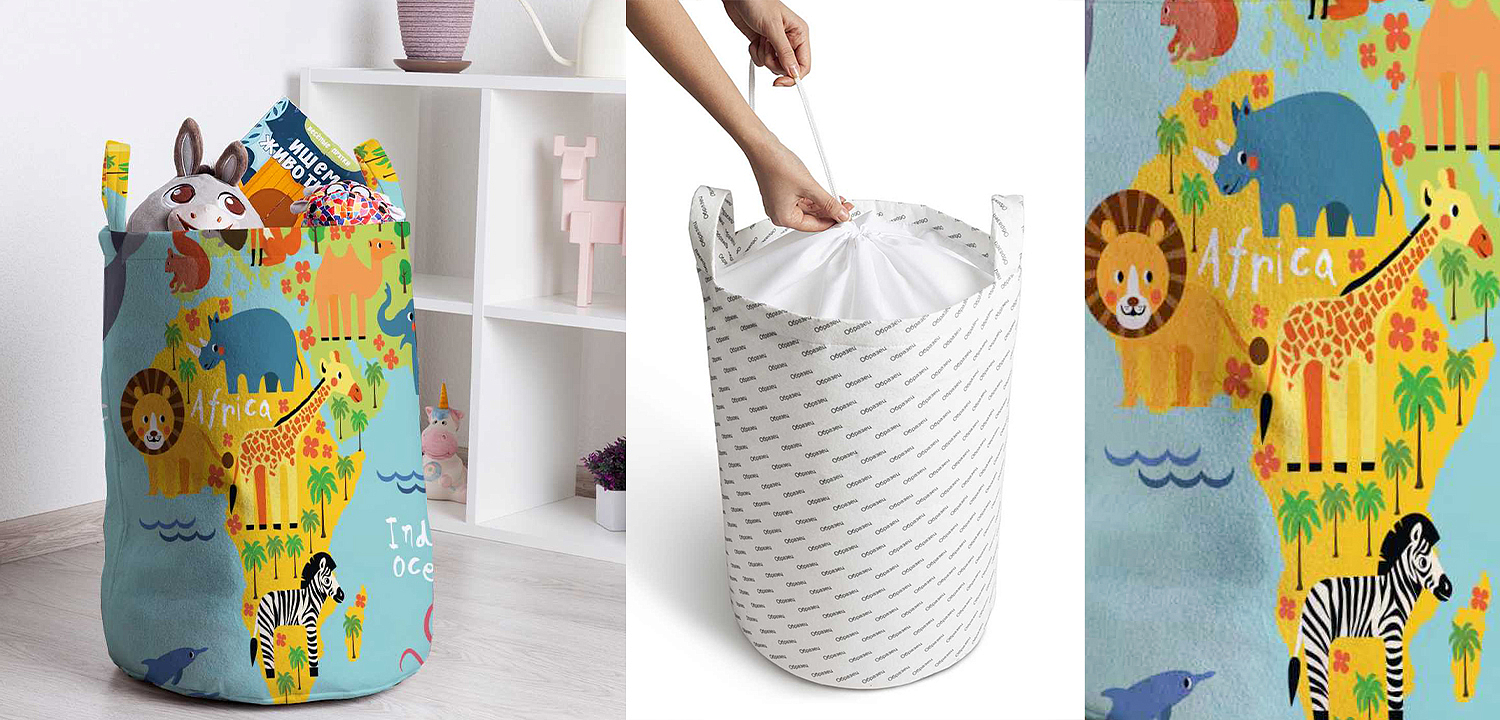 Корзина Funny Map Basket Корзина Funny Map Basket - Loft-Concept в Волгограде