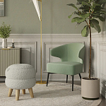 Современное мягкое кресло на металлических ножках Rakush Pistachio варинант исполнения - 8 | Loft Concept в Волгограде