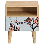 Прикроватная тумба с изображением на ящике Elise Nightstand варинант исполнения - 13 | Loft Concept в Волгограде