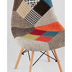 Пластиковый стул на ножках из массива бука Eames Пэчворк варинант исполнения - 2 | Loft Concept в Волгограде