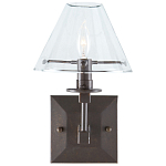 Бра с прозрачным стеклянным абажуром в форме конуса Bartolomeo Bronze варинант исполнения - 2 | Loft Concept в Волгограде