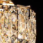 Потолочный светильник круглый с прозрачными подвесками Lunet варинант исполнения - 4 | Loft Concept в Волгограде