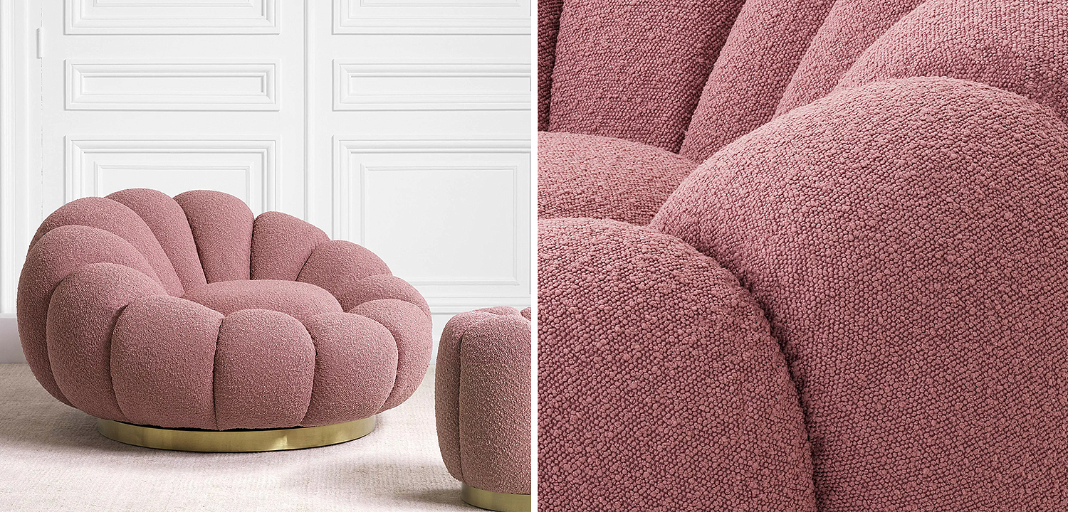 Кресло Eichholtz Swivel Chair Mello Rose Кресло Eichholtz Swivel Chair Mello Rose - Loft-Concept в Волгограде