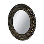 Зеркало круглое с текстурированным дизайном рамы Helios варинант исполнения - 2 | Loft Concept в Волгограде