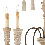 Люстра с состаренными резными элементами Big Graceful Profile варинант исполнения - 1 | Loft Concept в Волгограде