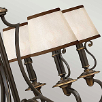 Люстра бронзового цвета с бежевыми абажурами из органзы в классическом стиле Hinkley варинант исполнения - 13 | Loft Concept в Волгограде