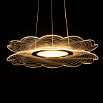 Люстра с прозрачным волнистым плафоном в форме цветка Ethereal Bloom варинант исполнения - 7 | Loft Concept в Волгограде