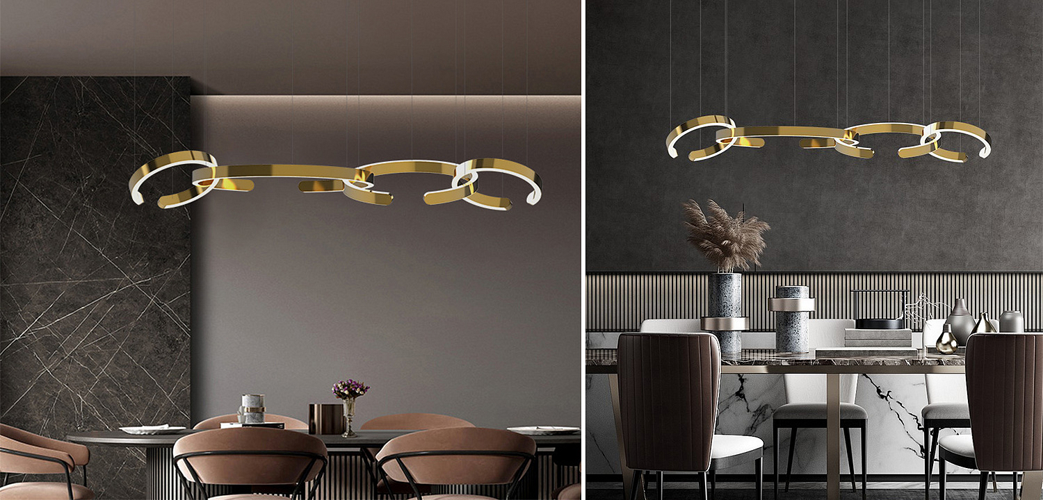 Люстра 4 горизонтальных кольца 4 Horizontal Rings Люстра 4 горизонтальных кольца 4 Horizontal Rings - Loft-Concept в Волгограде
