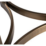 Столик журнальный с круглой мраморной столешницей Unique Stone Design варинант исполнения - 5 | Loft Concept в Волгограде