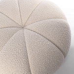 Круглый мягкий пуф с обивкой букле Gabrielle White Boucle Pouf варинант исполнения - 2 | Loft Concept в Волгограде