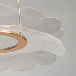 Люстра с прозрачным волнистым плафоном в форме цветка Ethereal Bloom варинант исполнения - 10 | Loft Concept в Волгограде