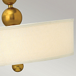 Люстра подвесная с белым тканевым цилиндрическим абажуром и декоративными шарами Hinkley варинант исполнения - 11 | Loft Concept в Волгограде