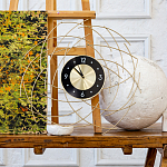 Часы настенные из металла с чёрным циферблатом Current Time варинант исполнения - 4 | Loft Concept в Волгограде