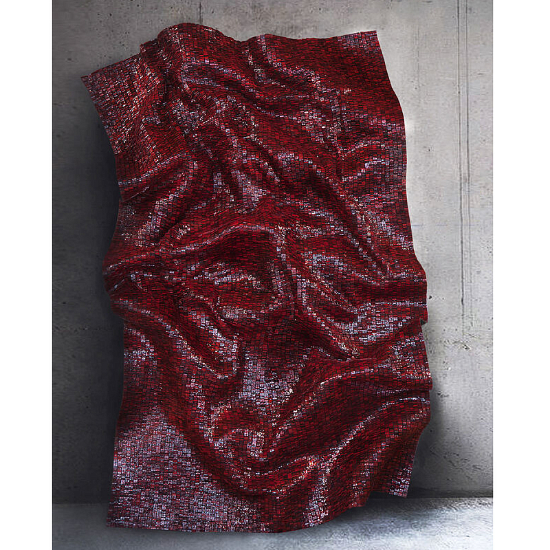 Панно «Red Flow» Бордовый в Волгограде | Loft Concept 