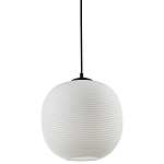 Подвесной светильник со стеклянным рельефным плафоном белый Perforated Glass 25 варинант исполнения - 1 | Loft Concept в Волгограде