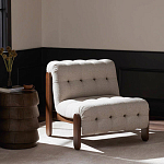 Кресло с деревянным каркасом и обивкой из ткани букле Medieval Furniture варинант исполнения - 2 | Loft Concept в Волгограде