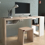 Письменный стол прямоугольный с полочкой под столешницей EcoComb варинант исполнения - 2 | Loft Concept в Волгограде